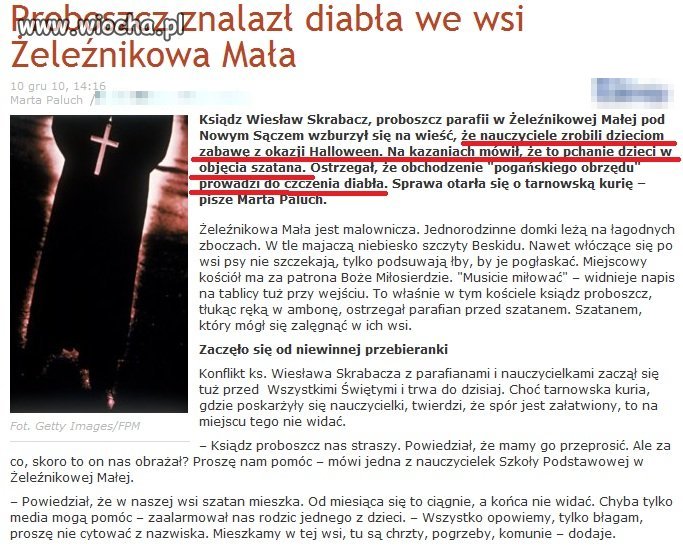 Ooo i dowód na istnienie szatana jest!!!