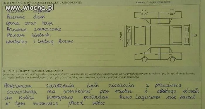 Opis kolizji