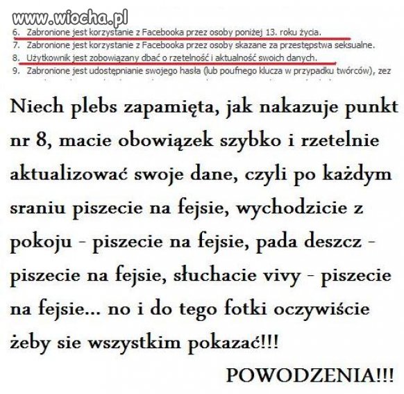 Fejs coś tam