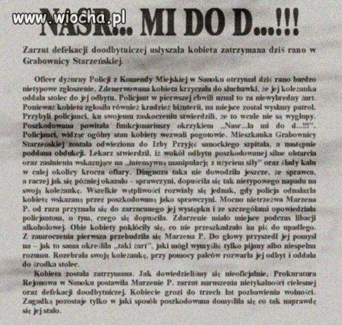 Ludziom to już się w łbach przewraca