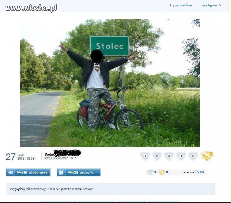 Prawdziwy "biker" 