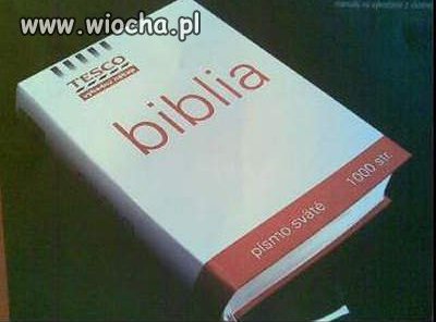 Biblia z Tesco