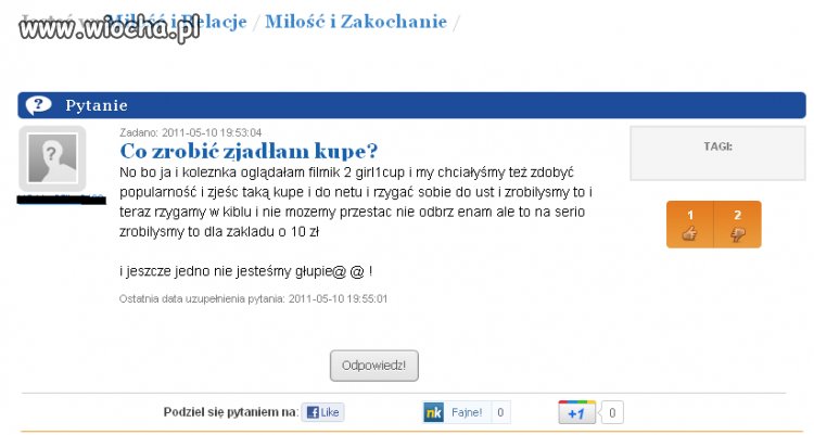 Zjadłam kupe co robić?