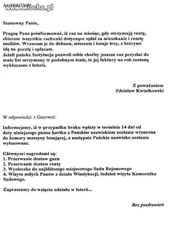 Szkoda, że takiej pewności wygranej