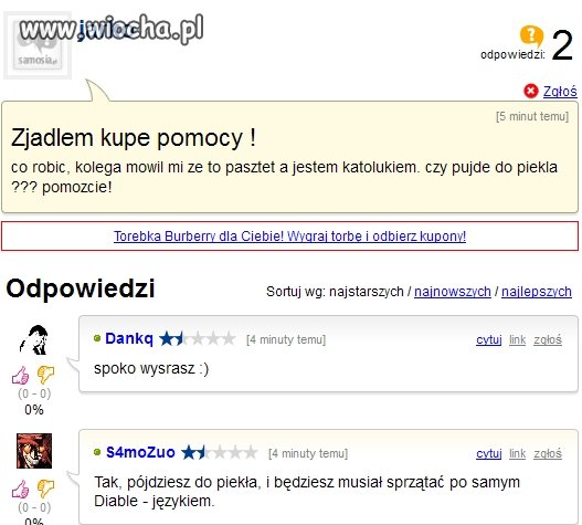 Zjadł kupę