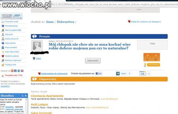 Czy ona ma poukładane w głowie?! 