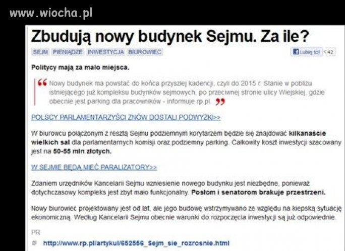 To nie obora jest za mała...