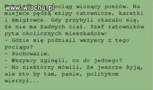 Drodzy Politycy.