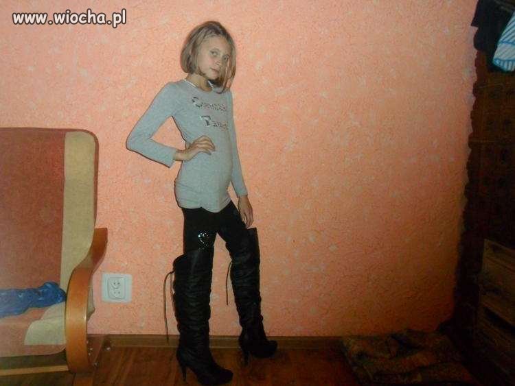 10 latka, i już takie buty.