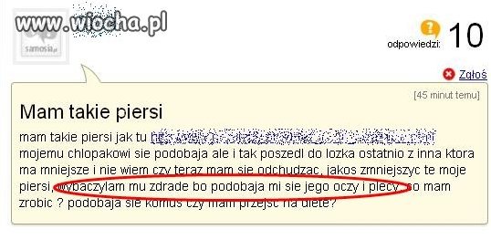 Wybaczyła mu bo...
