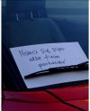 Kartka na szybie...