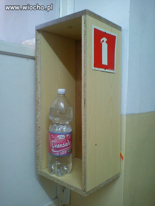 Gaśnica w szkole