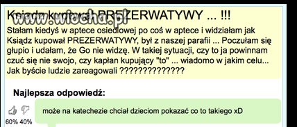 Bo ksiądz kupował...