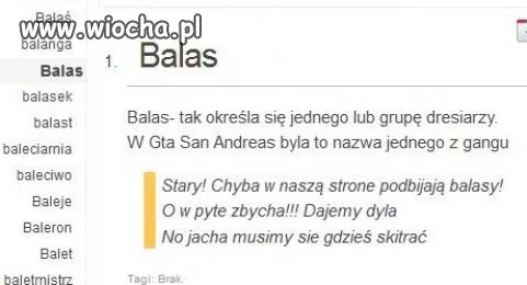 Mi tam balas zawsze
