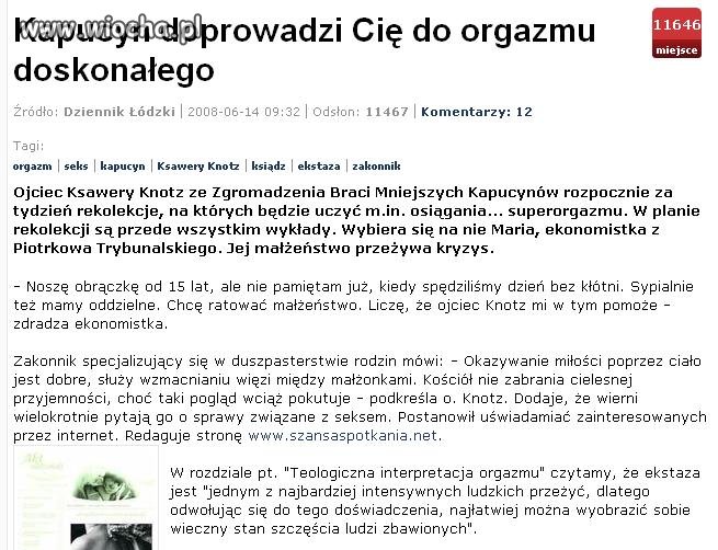 Zakonnik wykładający superorgazm