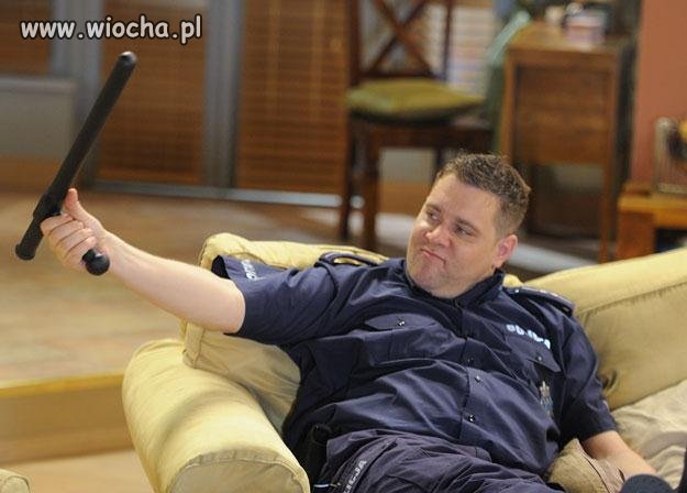 Tede w serialu jako policjant czy to nie wiocha