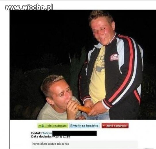 Na zdjęciu niby się wygłupiają przed znajomymi.