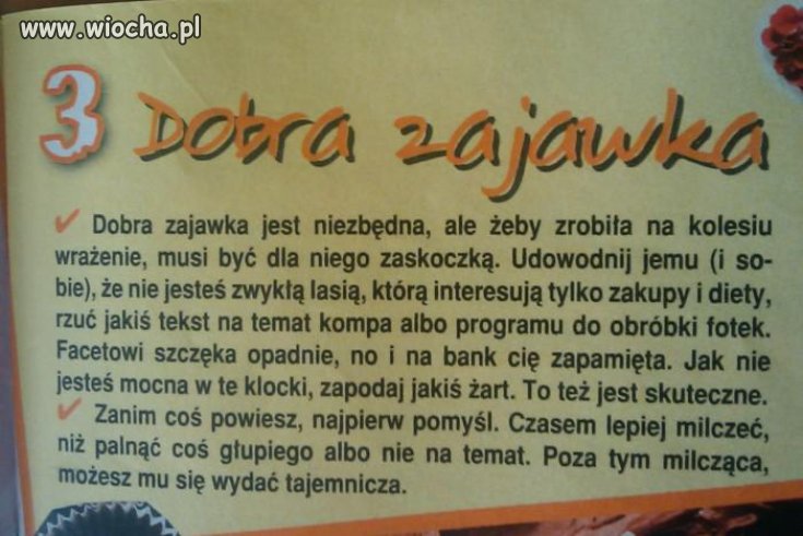 Typowy artykuł w młodzieżowej gazecie