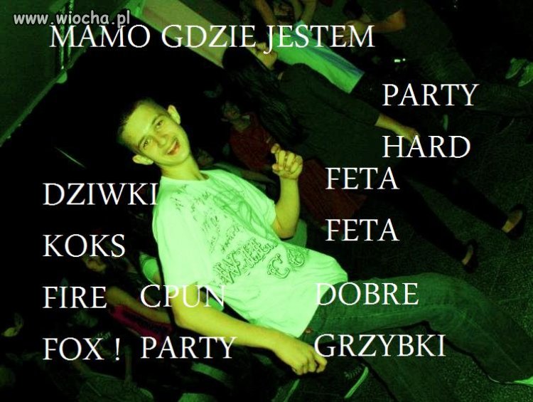 Zaćpany plastuś na pasztet party w podstawówce