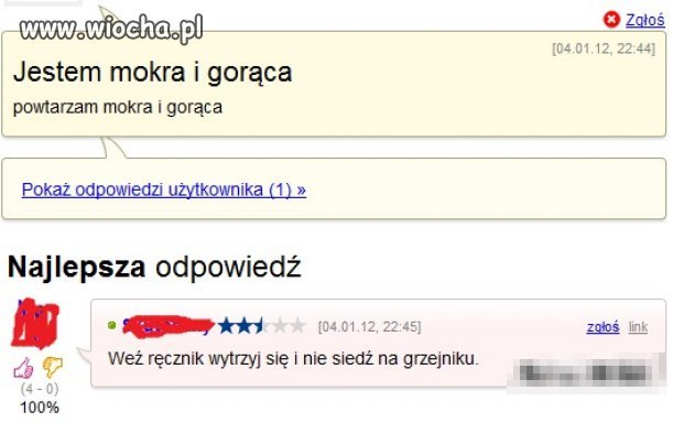Liczyła no coś innego