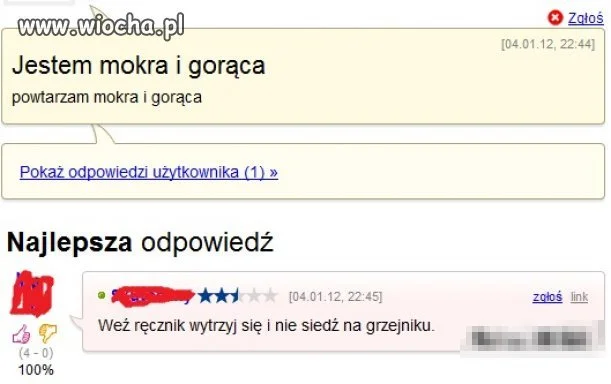 Liczyła no coś innego