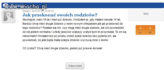 Jeśli to pokolenie jest takie to...
