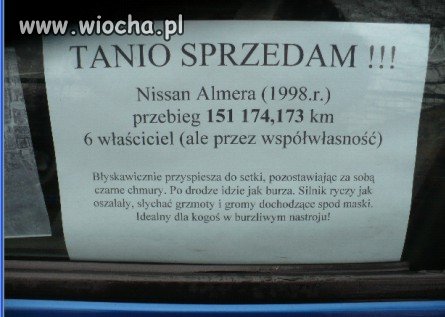 Silnik ryczy jak oszalały! 
