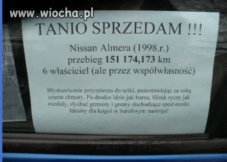 Silnik ryczy jak oszalały! 