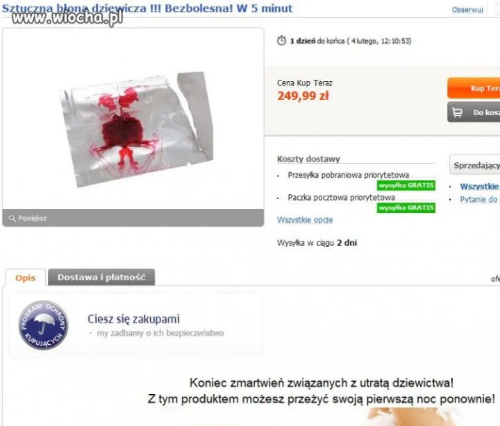 Sztuczna błona dziewicza...