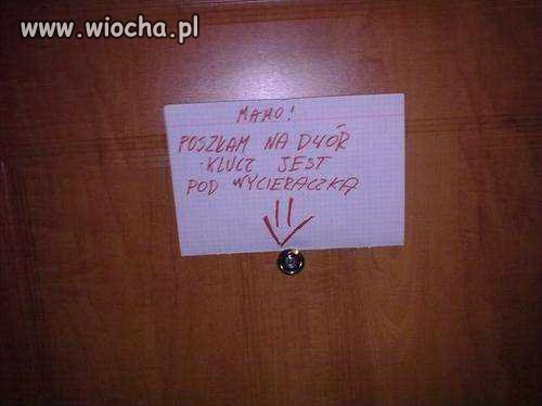 Dziękuję Ci córko! 