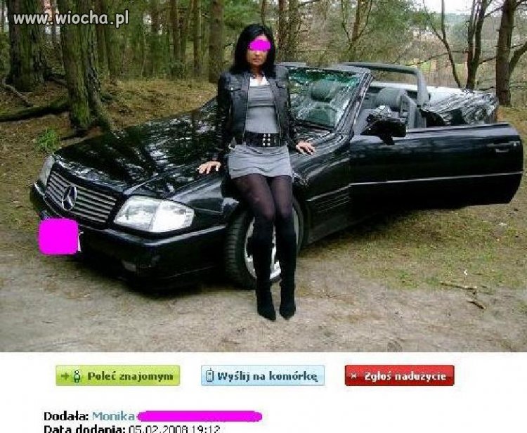 Duża dziunia + fura = WIOCHA.