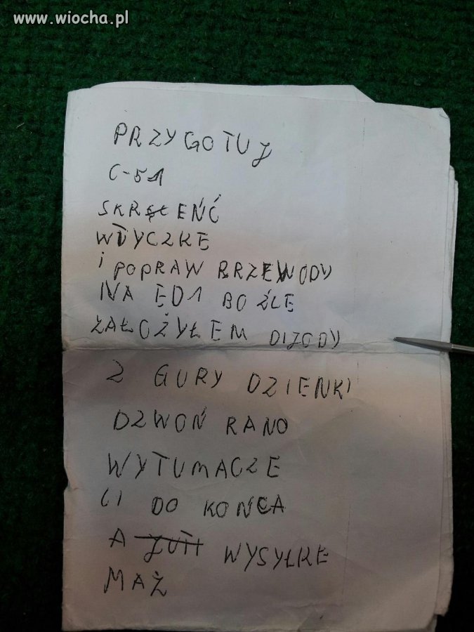 Informacja dla kolegi
