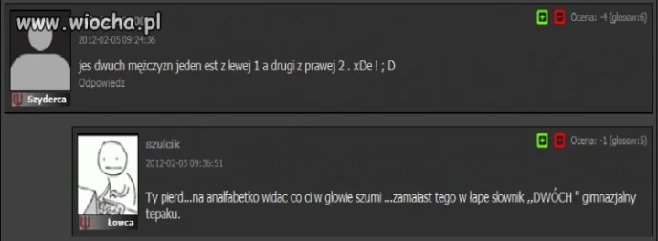 Wiocha na wiocha.