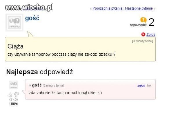 Ciąża i tampony.
