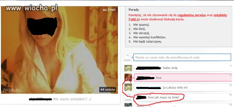 Ewa jak masz na imię?