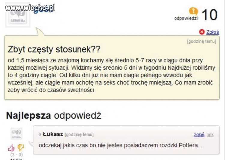 Ja częsty stosunek??