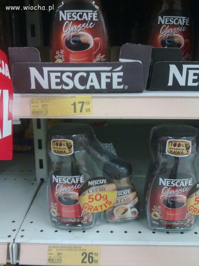 Promocja Auchan Płock - bezczelnie półka pod półką