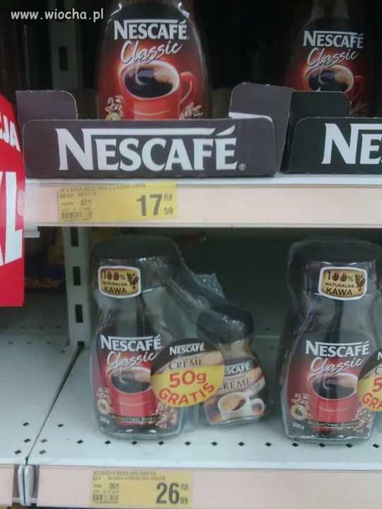 Promocja Auchan Płock - bezczelnie półka pod półką