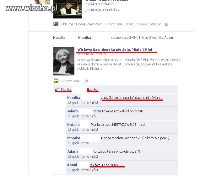 Dzisiejsza młodzież!!! "Lubie to"