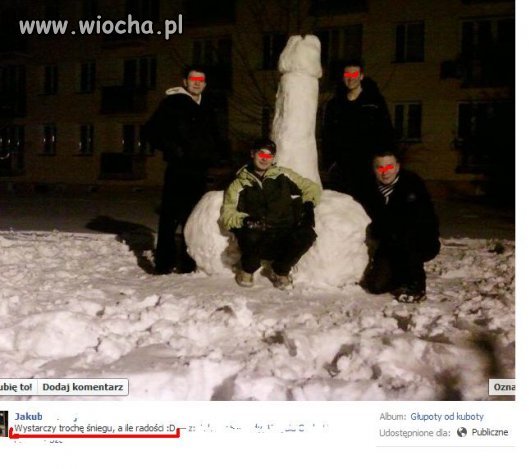 Wystarczy trochę śniegu