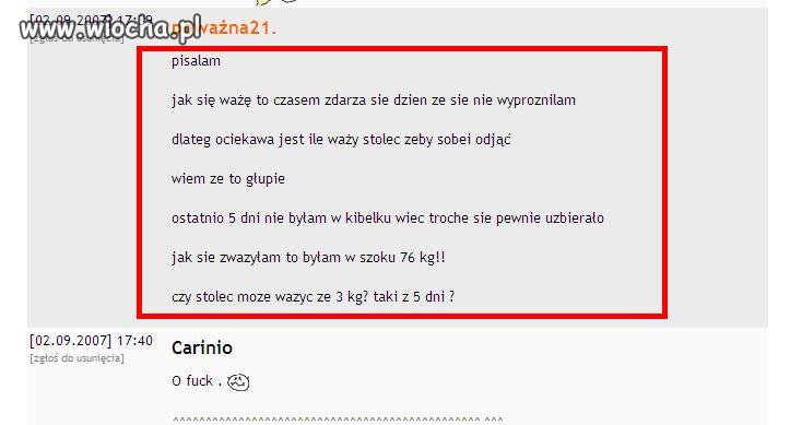 Ile waży kupa? 