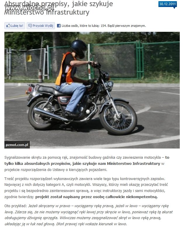 Wspaniały pomysł ministerstwa infrastruktury.