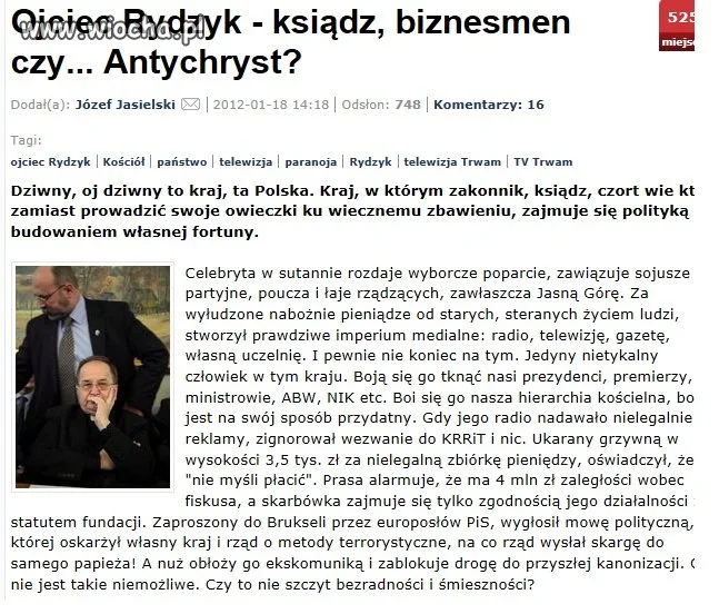Rydzyk -celebrytą???!!!