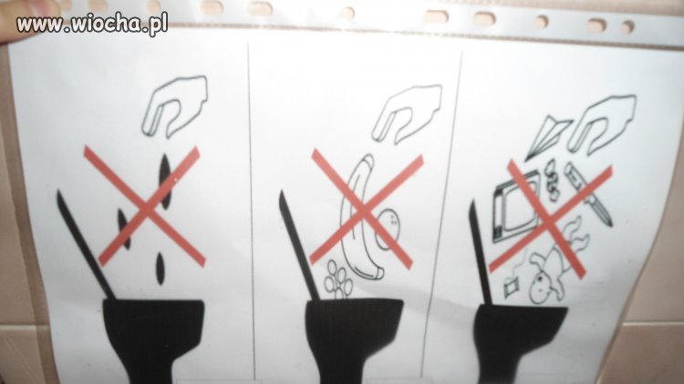 To wisiało nad toaletą w pensjonacie w Słowacji