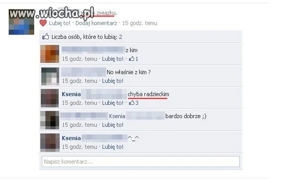 W związku?