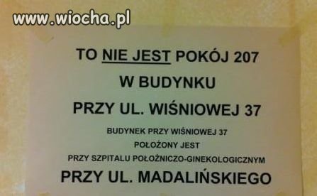 Bardzo mądre ogłoszenie