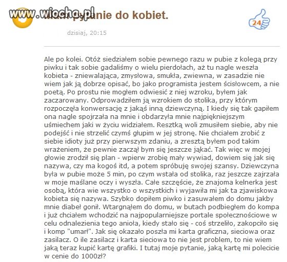 Pytanie do kobiet