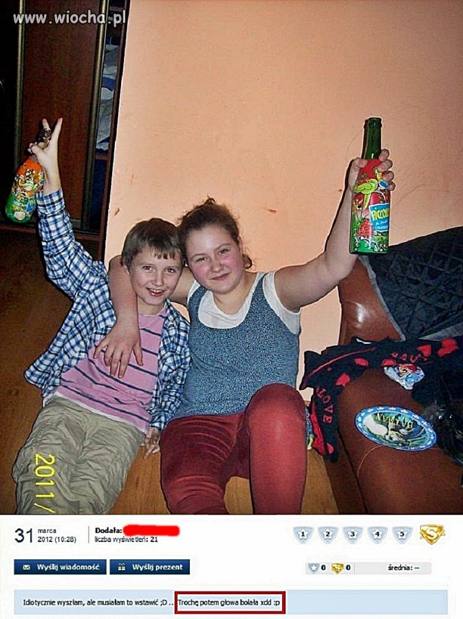 Trochę potem głowa bolała