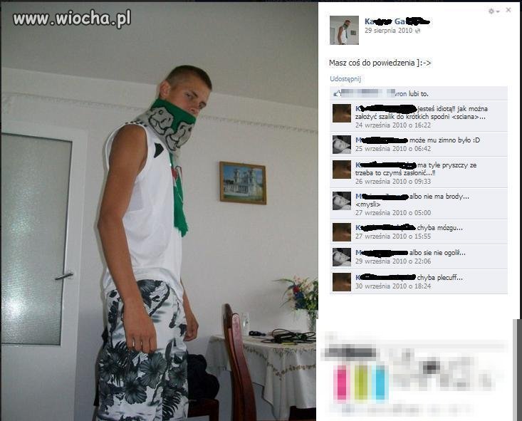 Z cyklu : niedowartościowany gangsta 16 latek 