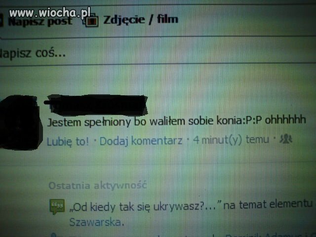 Nie ma to jak lans na facebooku 